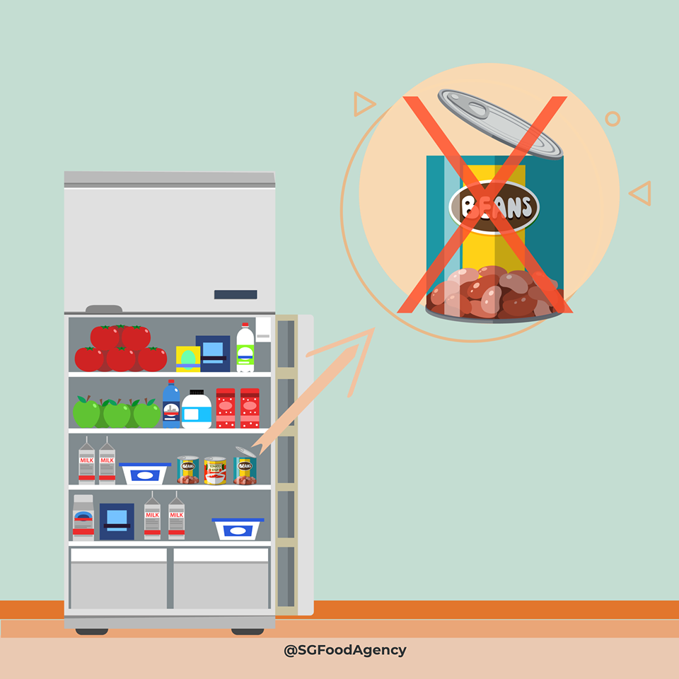 Is it safe to put canned food in the fridge?