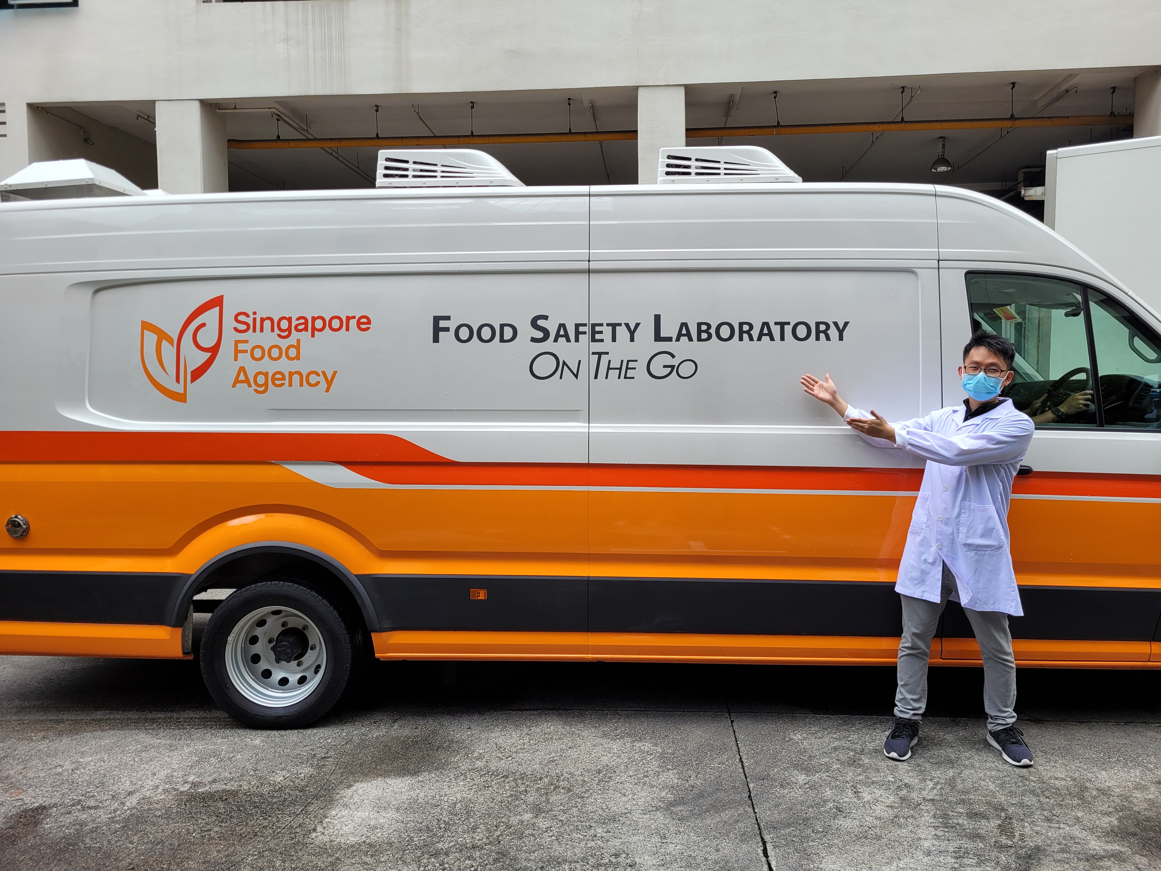 SFA's mobile lab is equipped with advanced food testing and diagnostic technologies