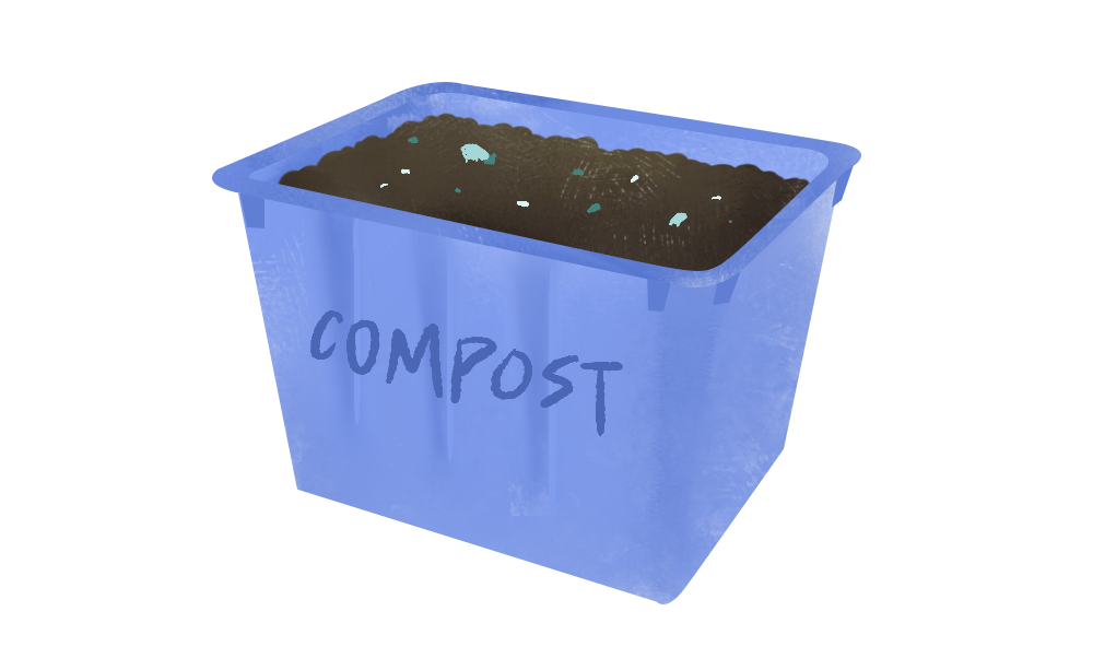 3-4 months of preparation before a batch of compost is ready to use.
